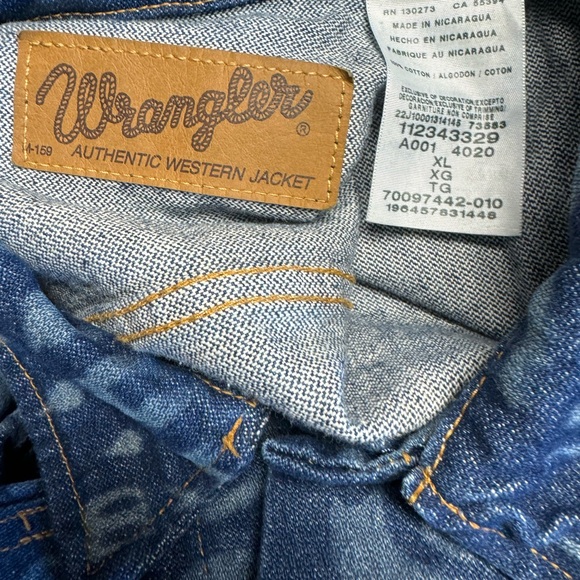 NWT WRANGLER X DEADFELLAZ DENIM JACKET:BLUE DENIM - Picture 8 of 8